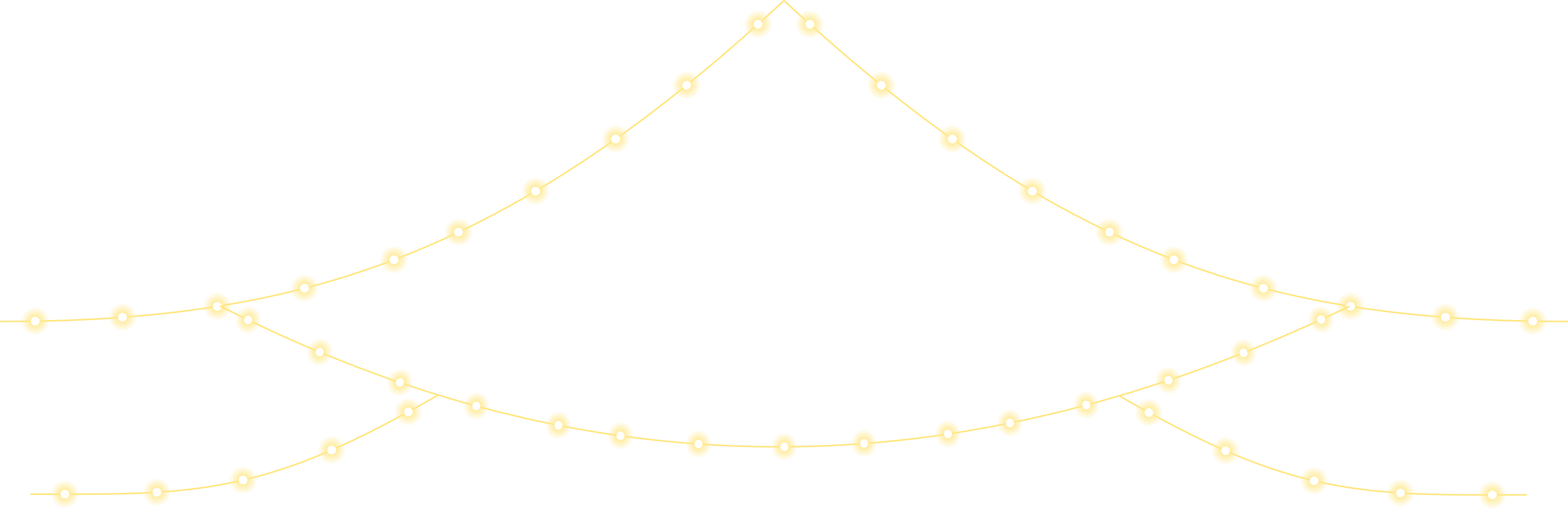 Glowing Christmas Lights Illustration