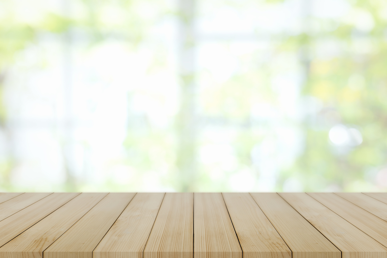 Wooden Table and Window Background