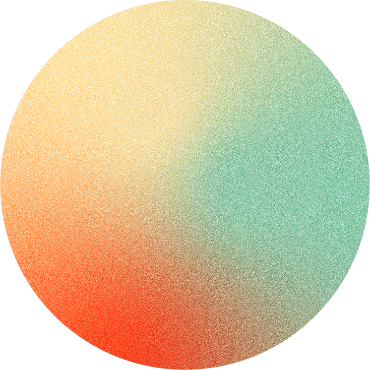 Grainy Gradient Buildable Brutalist Circle Shape