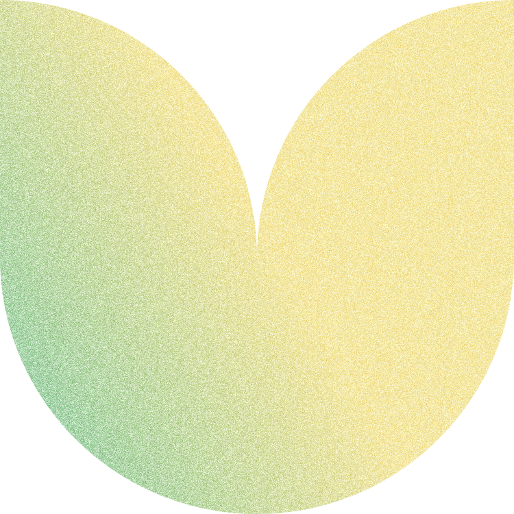 Grainy Gradient Buildable Brutalist Tulip Flower Shape